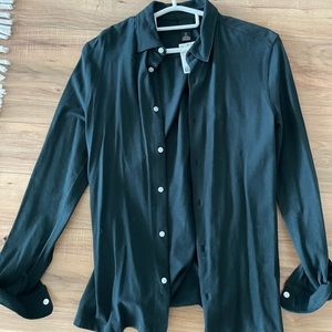 SLIM FIT GREEN BUTTON DOWN SMALL
